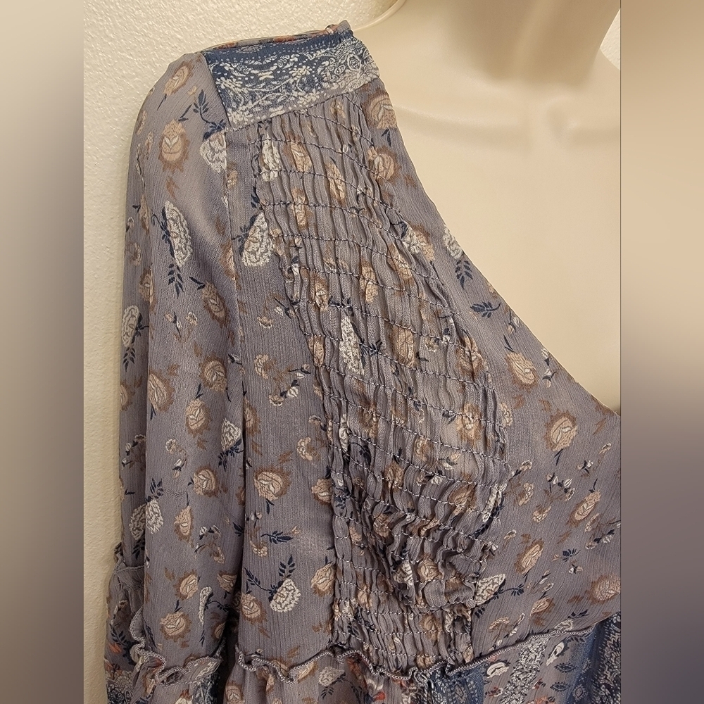 EUC Knox Rose Floral Empire Waist Blouse - Picture 5 of 5